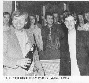 Famous faces at the party 1984